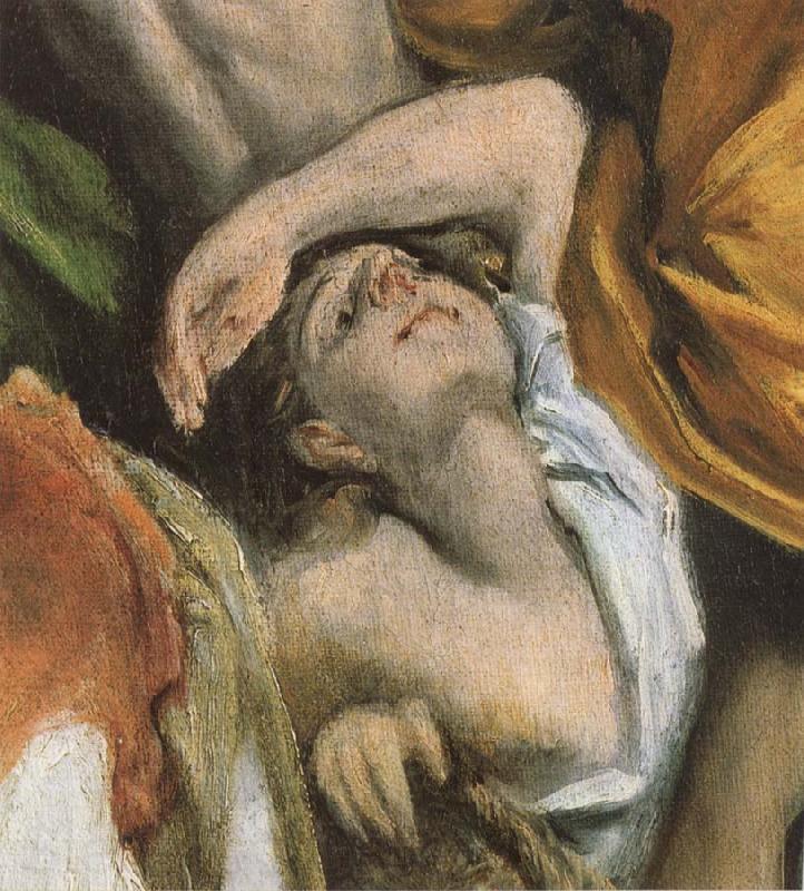 El Greco Detail of  The Christ is driving businessman in the fane